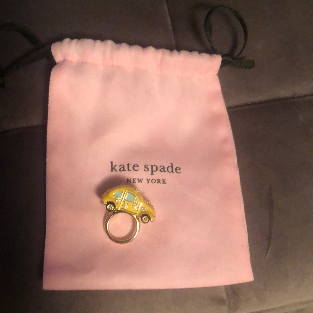 New Kate Spade ♠️ Yellow Taxi 🚕 Car Ring size 6 - Picture 10 of 17